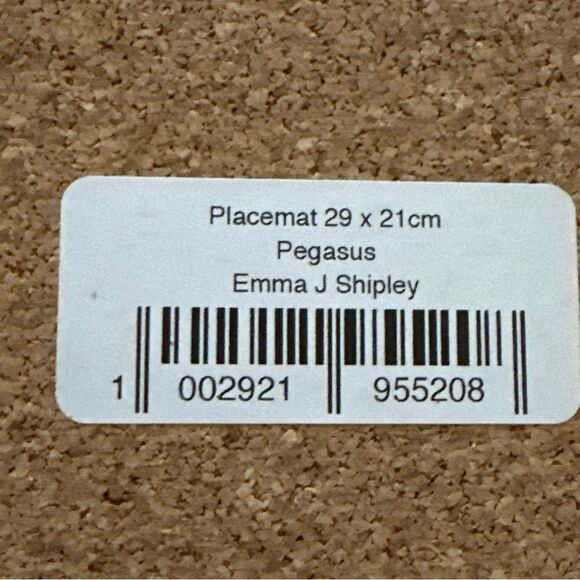 Emma j Shipley Pegasus Mythical Creature Placemats - Set of 4 England NWT - Picture 6 of 8